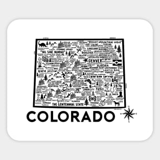 Colorado Map Sticker